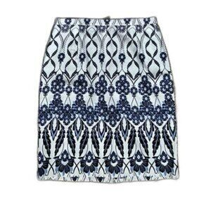 J.Crew Trellis floral skirt size 4 cotton classic casual office party